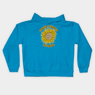 tall sunflower Kids Hoodie